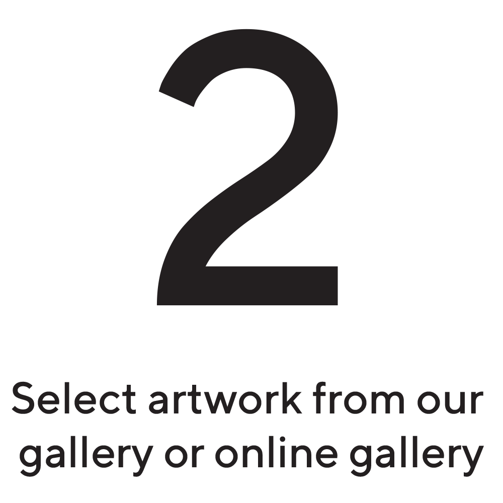 Step 2 - Select Artwork from gallery or online gallery