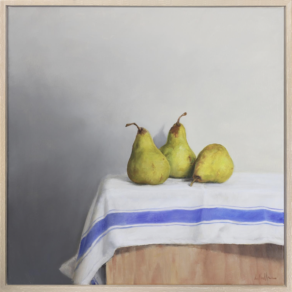 Pears on a Box Still Life  oil painting by Dean Wallace