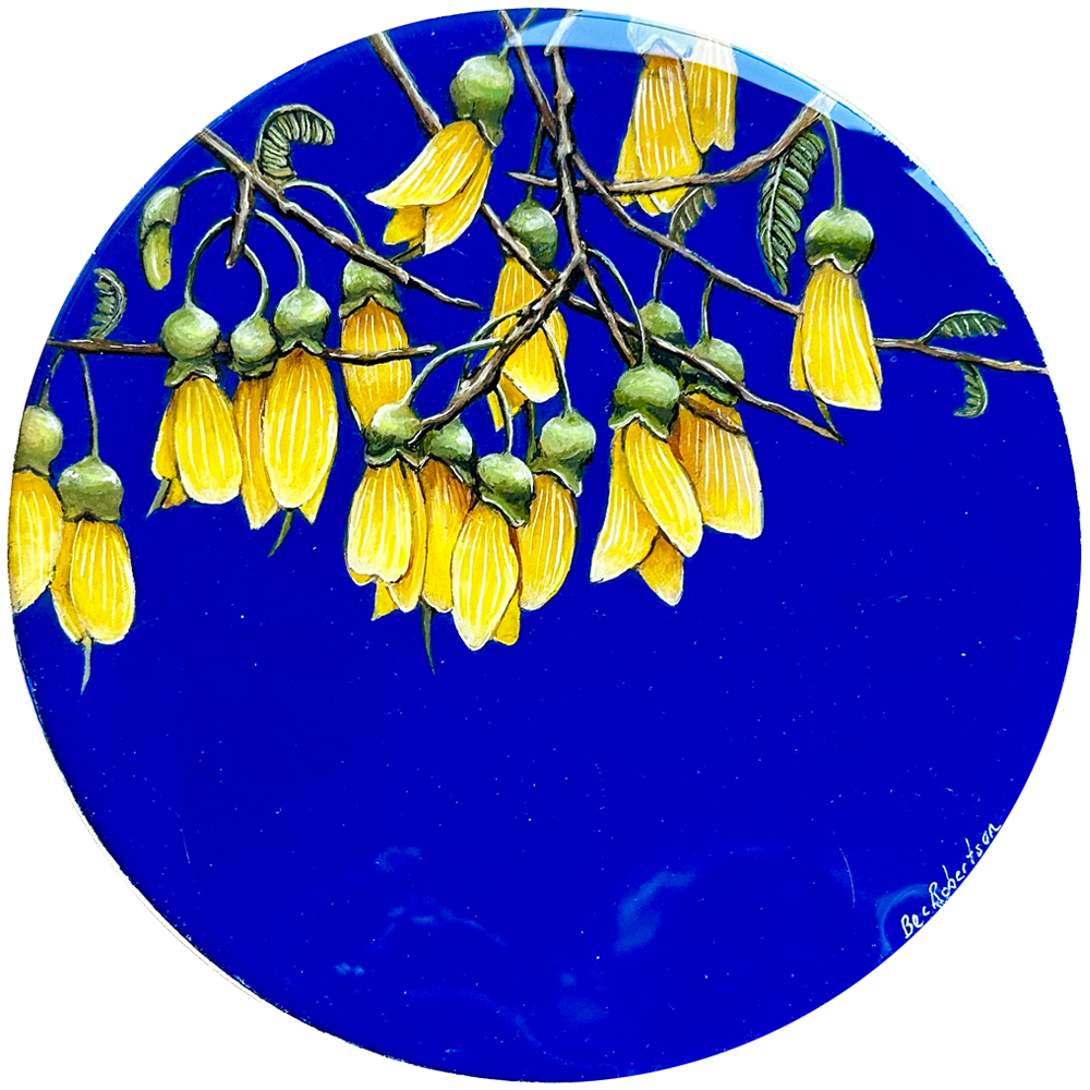 Kowhai Ink &amp; Resin Bec Robertson The Happiness Project