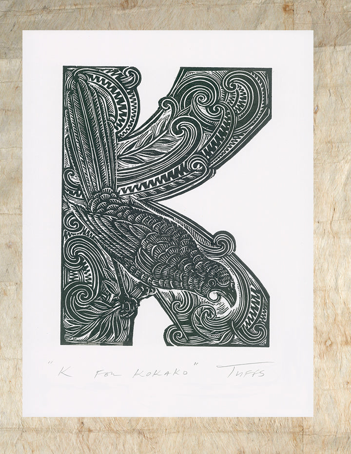 K for Kokako (Enviro Series) | Michel Tuffery
