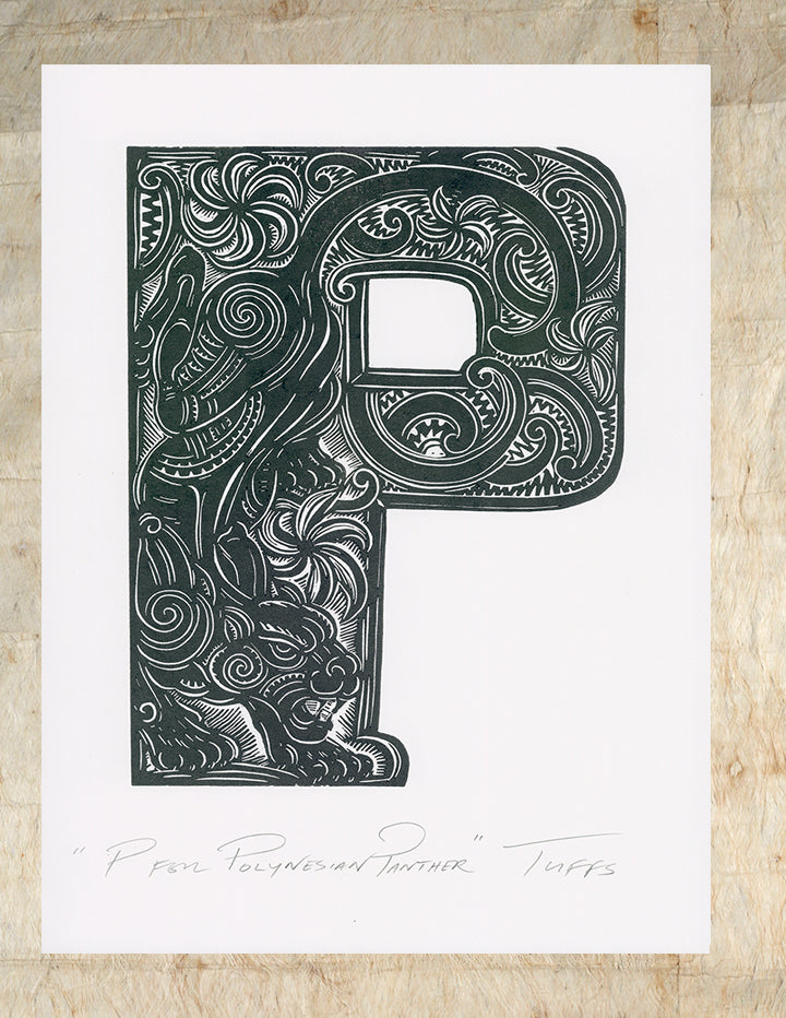 P for Polynesian Panther (Enviro Series)| Michel Tuffery