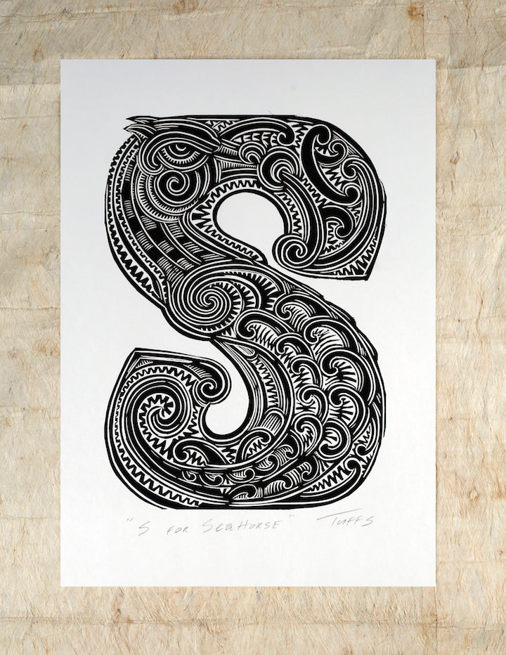 S for Seahorse (Enviro Series) | Michel Tuffery