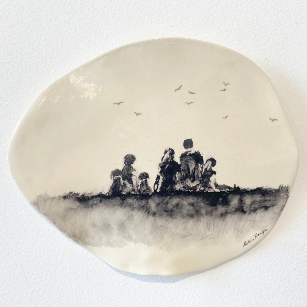 There Is Only One Of Me #220, Ceramic wall plaque, Robin Ranga 