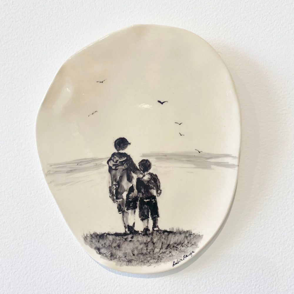 There Is Only One Of Me #221, Ceramic wall plaque, Robin Ranga 