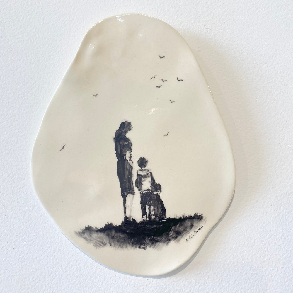 There Is Only One Of Me #223, Ceramic wall plaque, Robin Ranga 