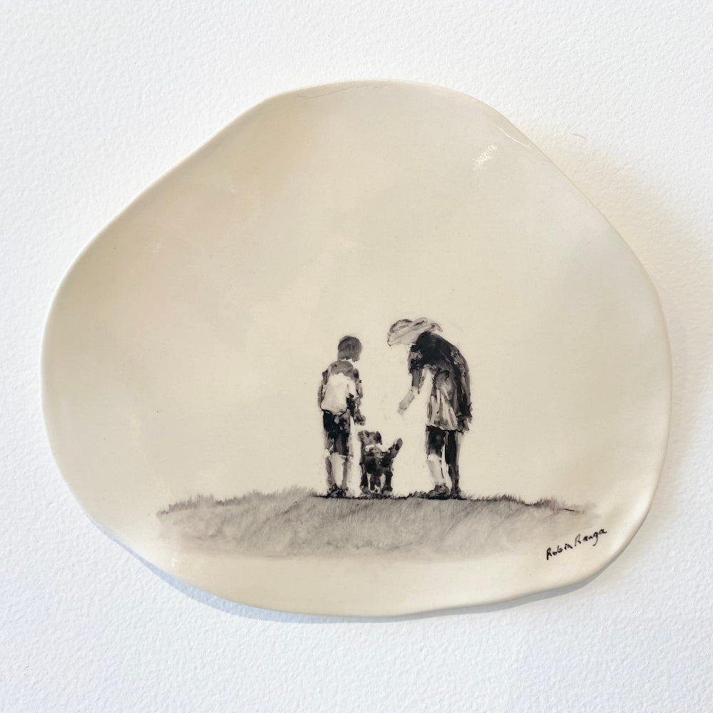 There Is Only One Of Me #224, Ceramic wall plaque, Robin Ranga 