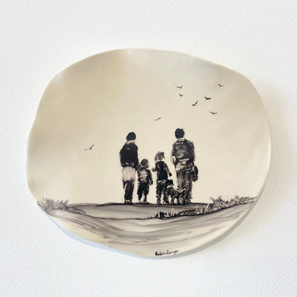 There Is Only One Of Me #225, Ceramic wall plaque, Robin Ranga 