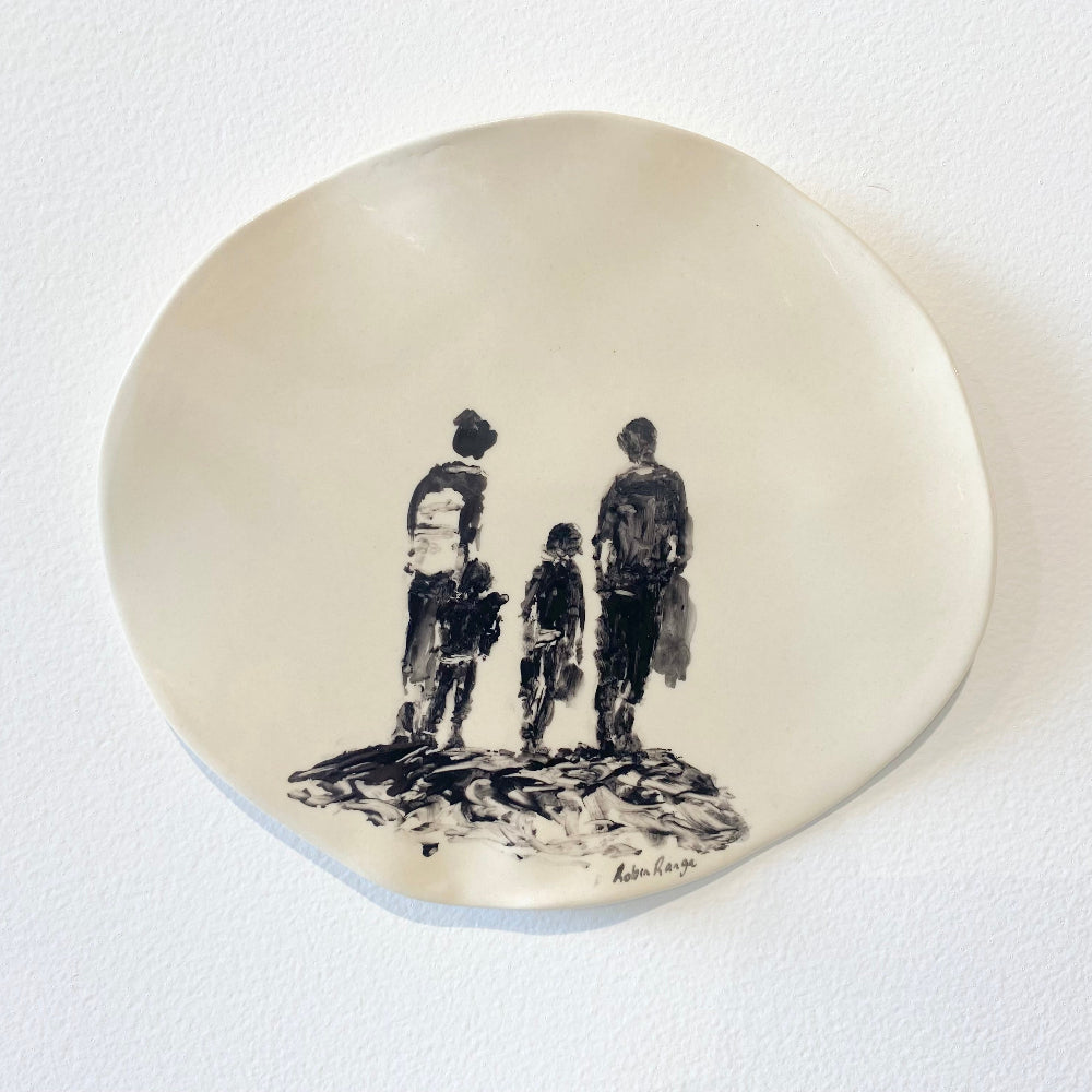 There Is Only One Of Me #226, Ceramic wall plaque, Robin Ranga 
