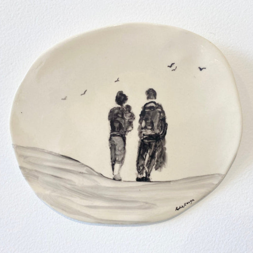 There Is Only One Of Me #227, Ceramic wall plaque, Robin Ranga 