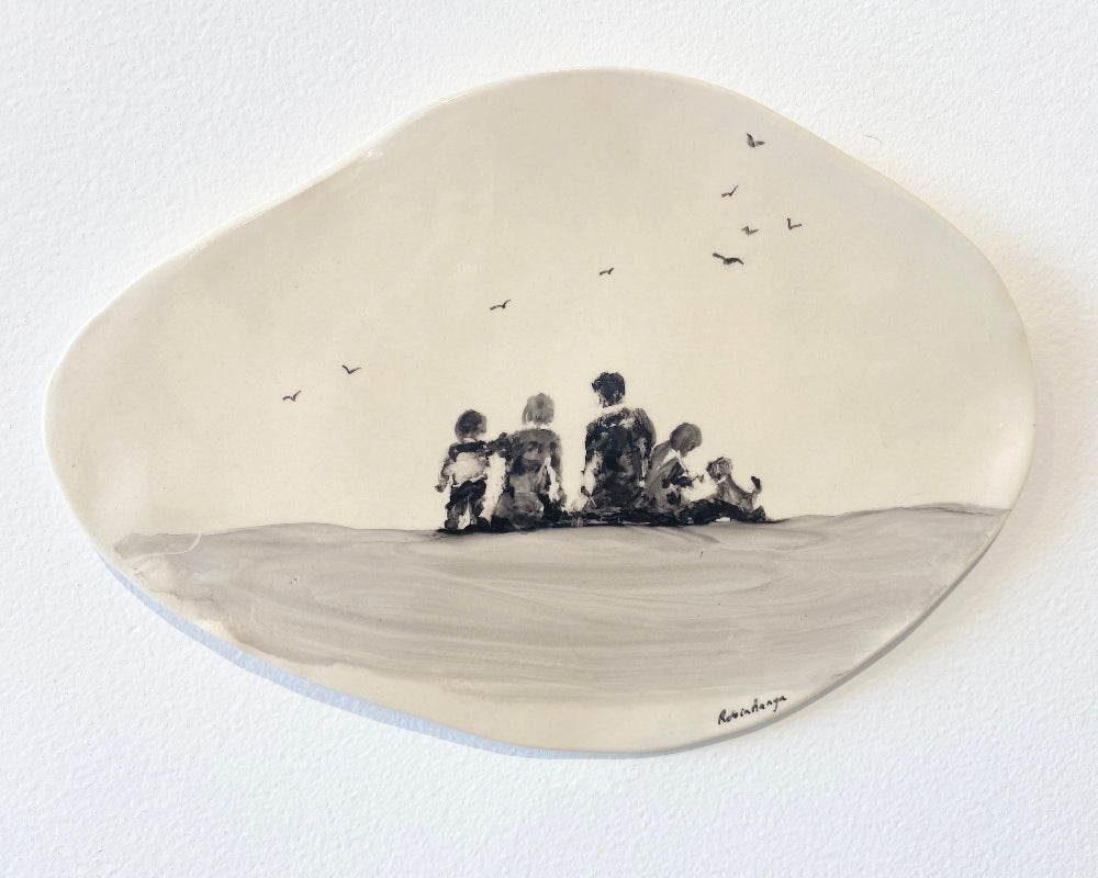 There Is Only One Of Me #230, Ceramic wall plaque, Robin Ranga