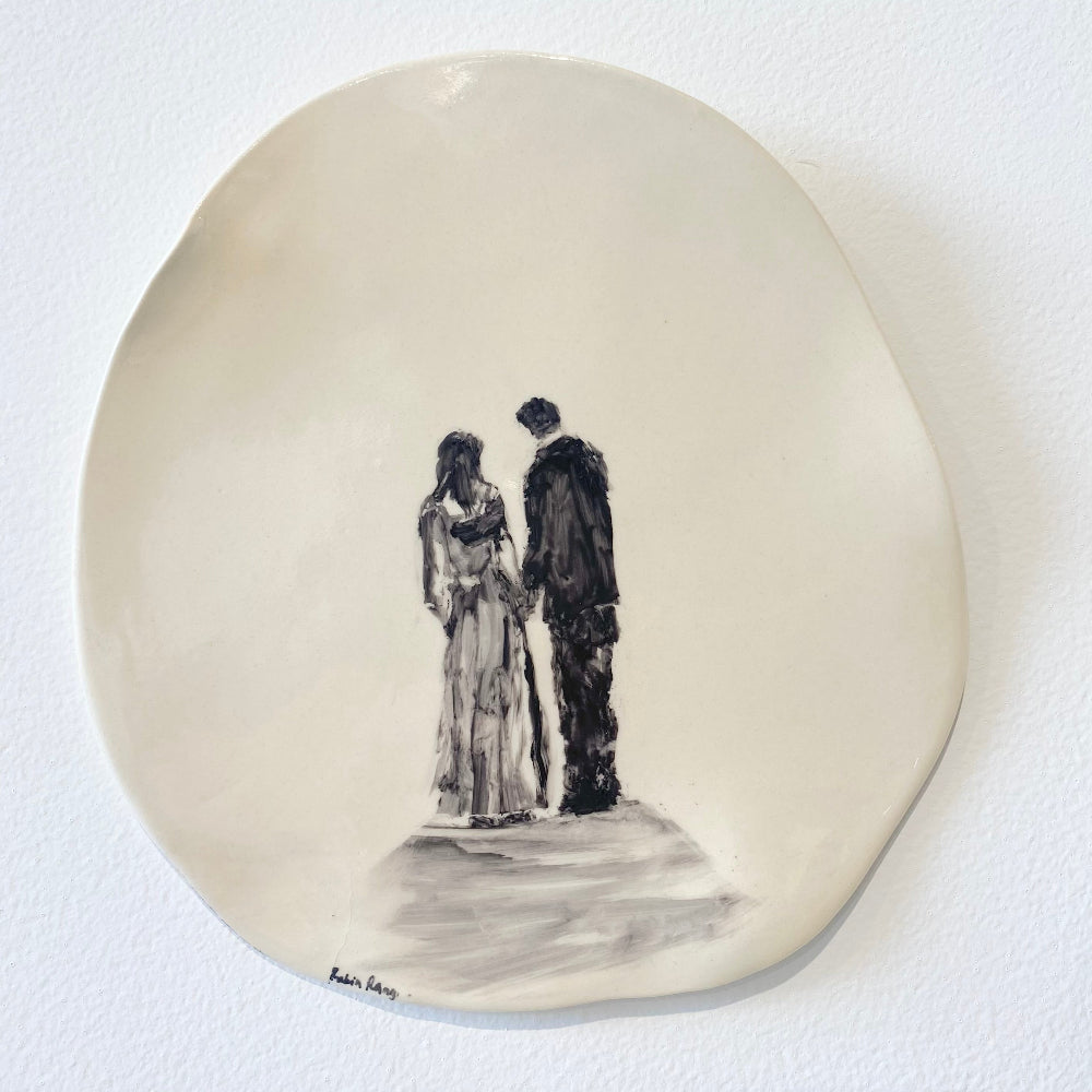 There Is Only One Of Me #231, Ceramic wall plaque, Robin Ranga 
