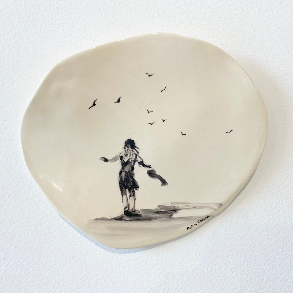There Is Only One Of Me #232, Ceramic wall plaque, Robin Ranga 