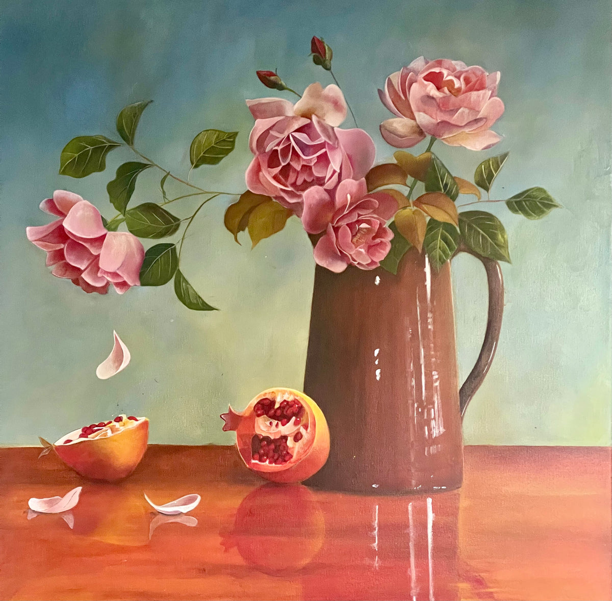 Alexandra Tylee | Turua Gallery | The End Of Summer | Original Painting | Floral Painting | Still Life Painting 