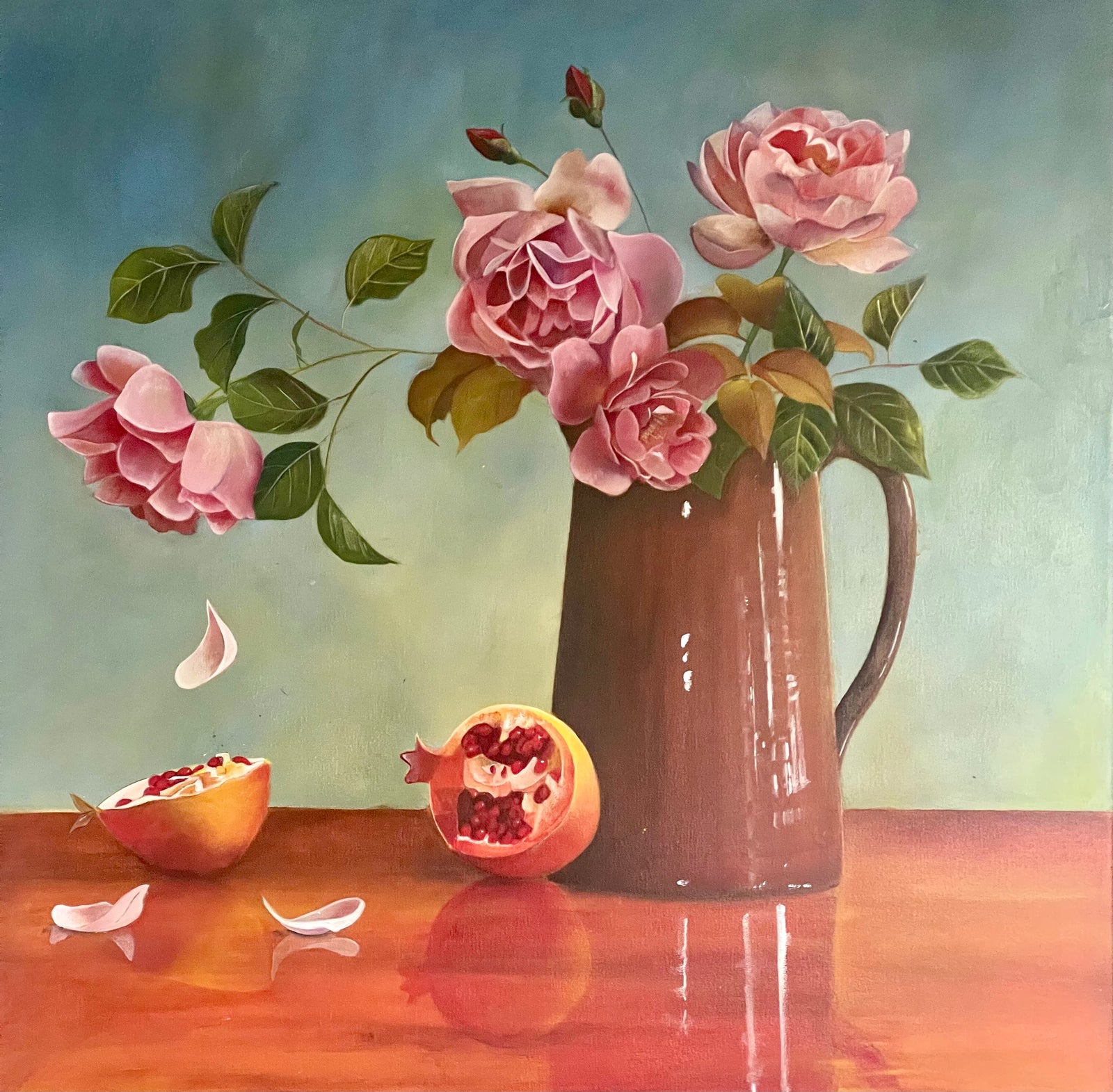 Alexandra Tylee | Turua Gallery | The End Of Summer | Original Painting | Floral Painting | Still Life Painting 