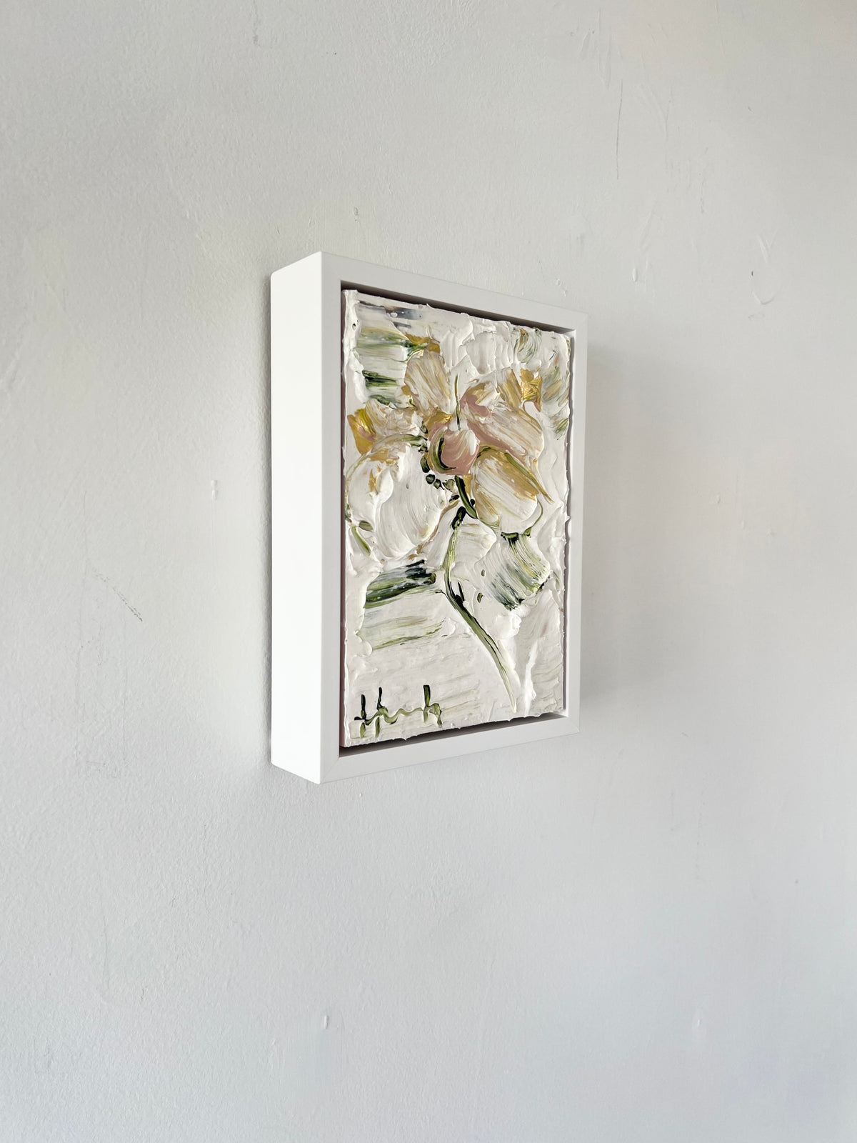 As it was, acrylic and medium on board, framed painting, Hannah Jane 