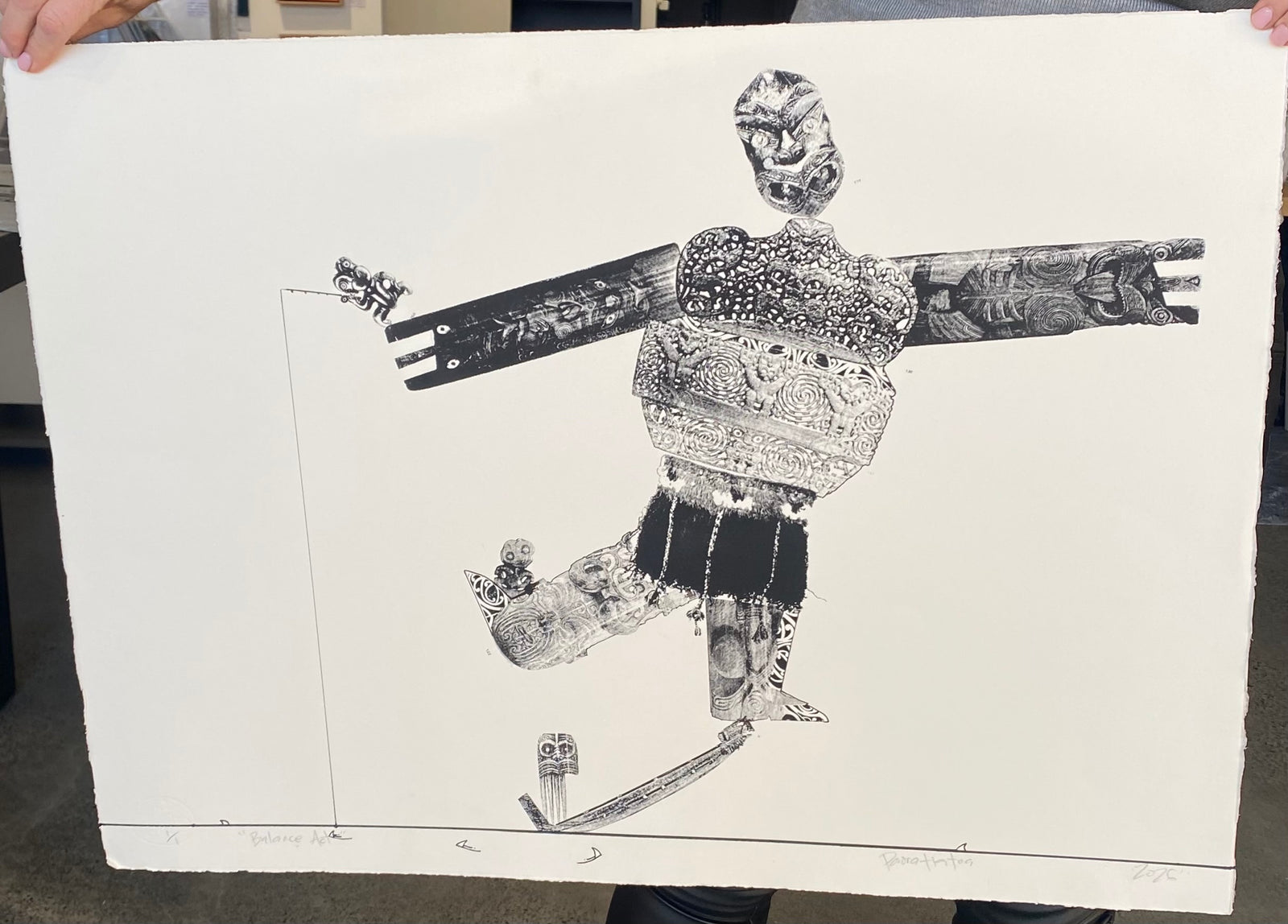Balance Act, 2026 | Paora Tiatoa | Multi-Pass Print | Limited Edition | Turua Gallery