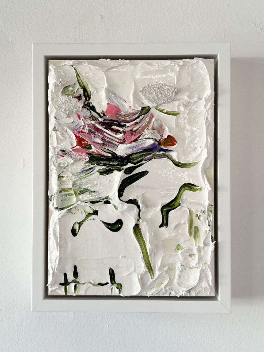 Could it be, acrylic and medium on board, framed, Hannah Jane 