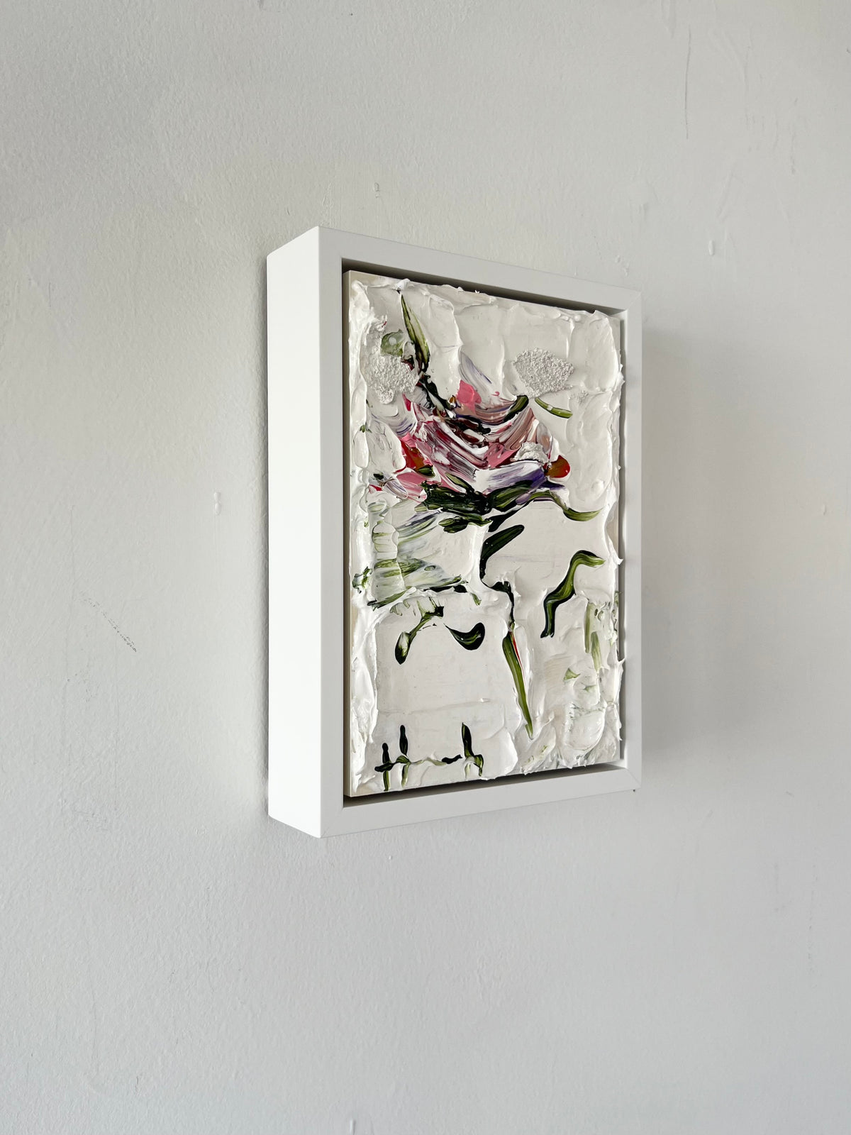 Could it be, acrylic and medium on board, framed, Hannah Jane 