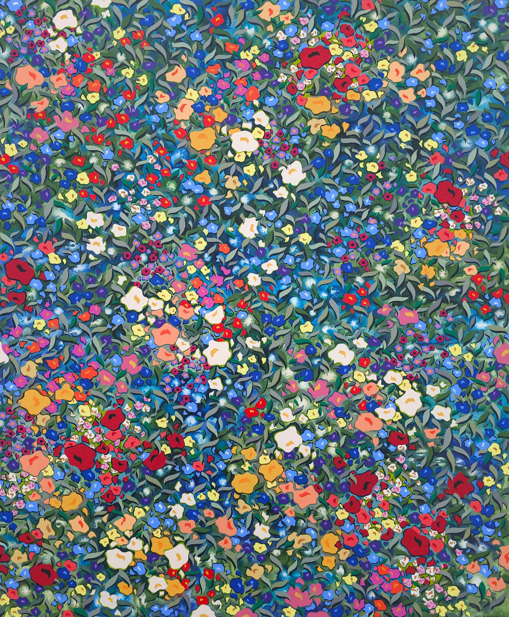 Alicia Beech Dragonfly Acrylic and Ink Painting 