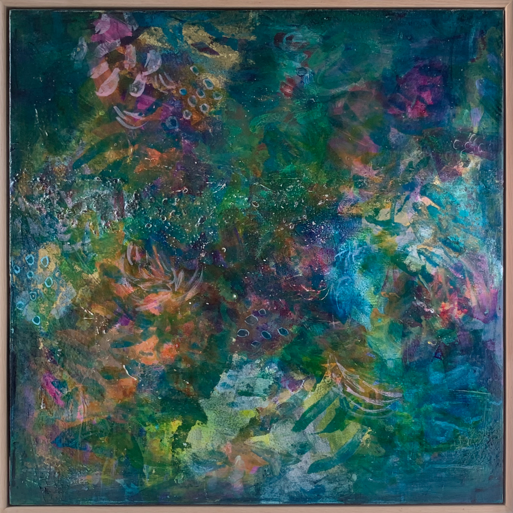 Floral Symphony | Jody Hope Gibbons | Floral Abstract | Original Painting | Turua Gallery