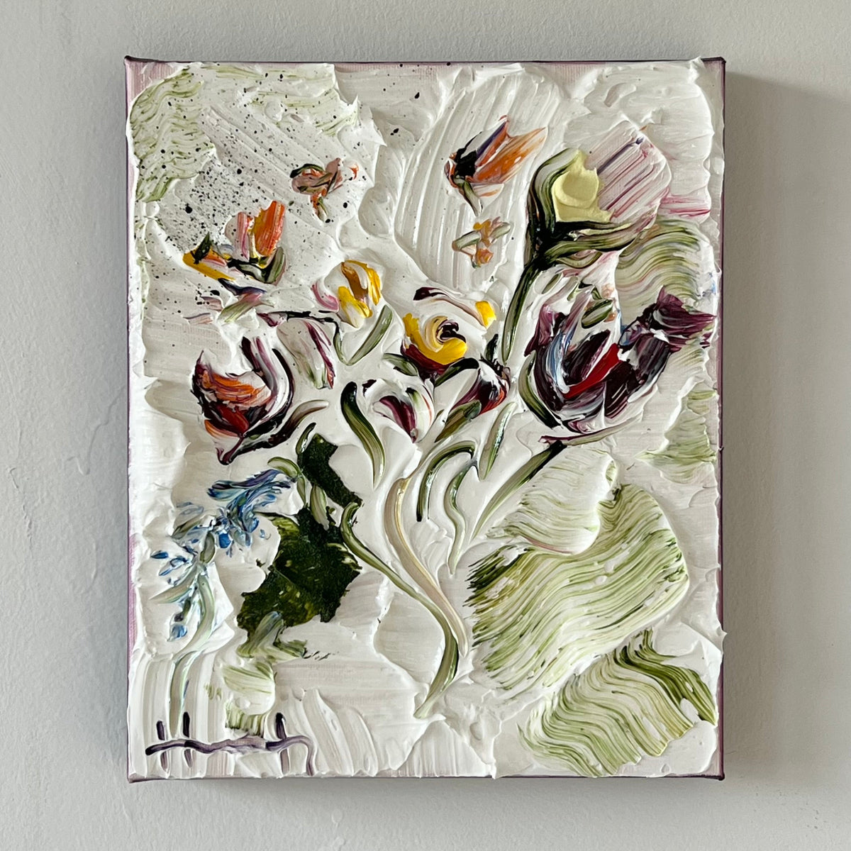 For All time. Hannah Jane. Floral. Acrylic painting