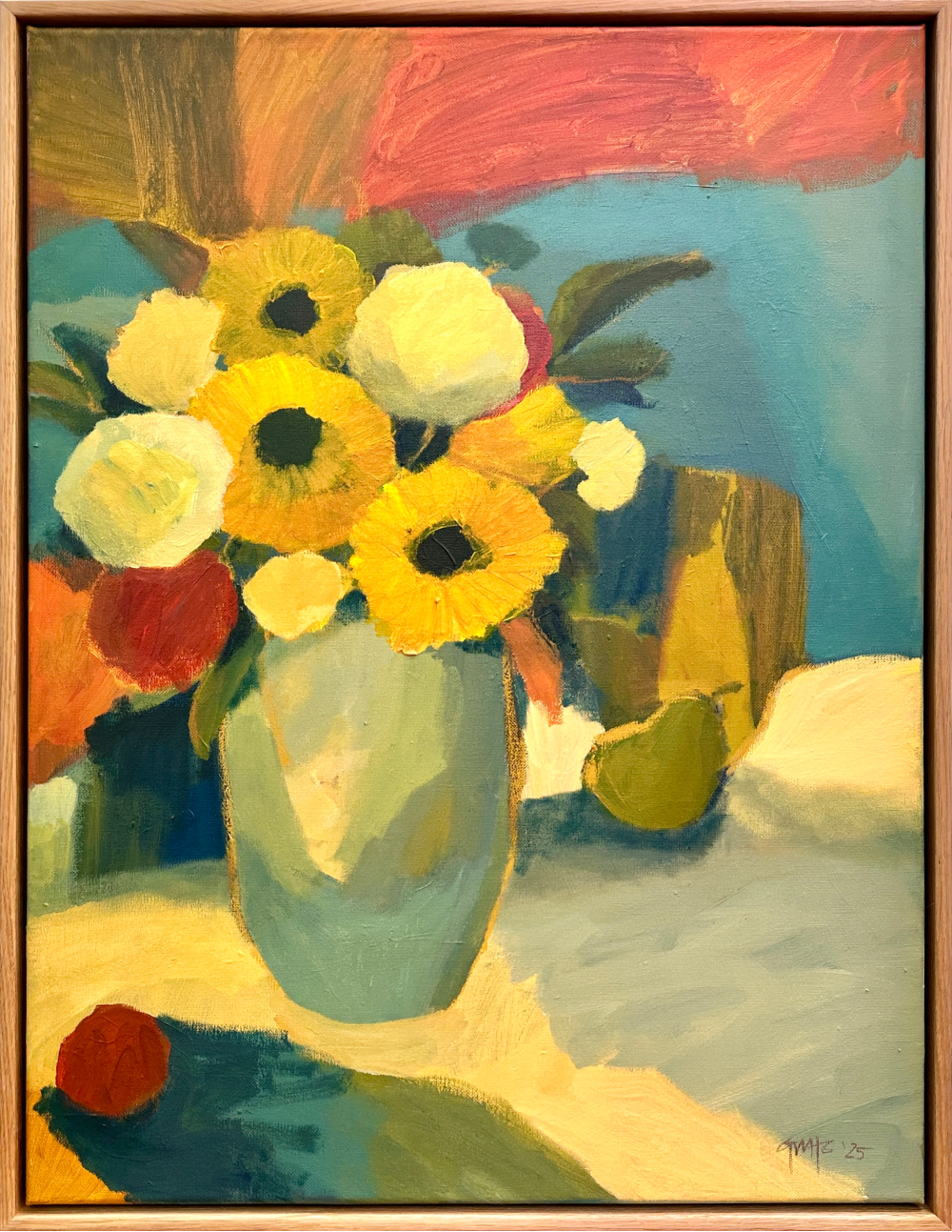 Georgina Hoby Scutt | Sunflowers Still Life | Homebody Exhibition | Painting 