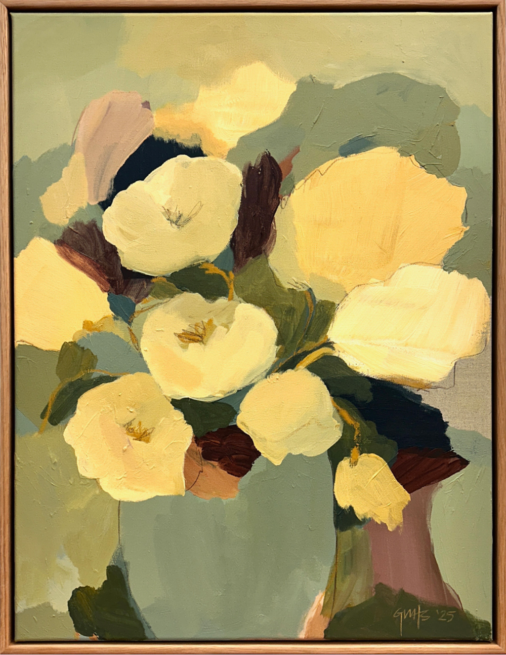 Georgina Hoby Scutt | Soft Roses Blooming | Homebody Exhibition | Painting 