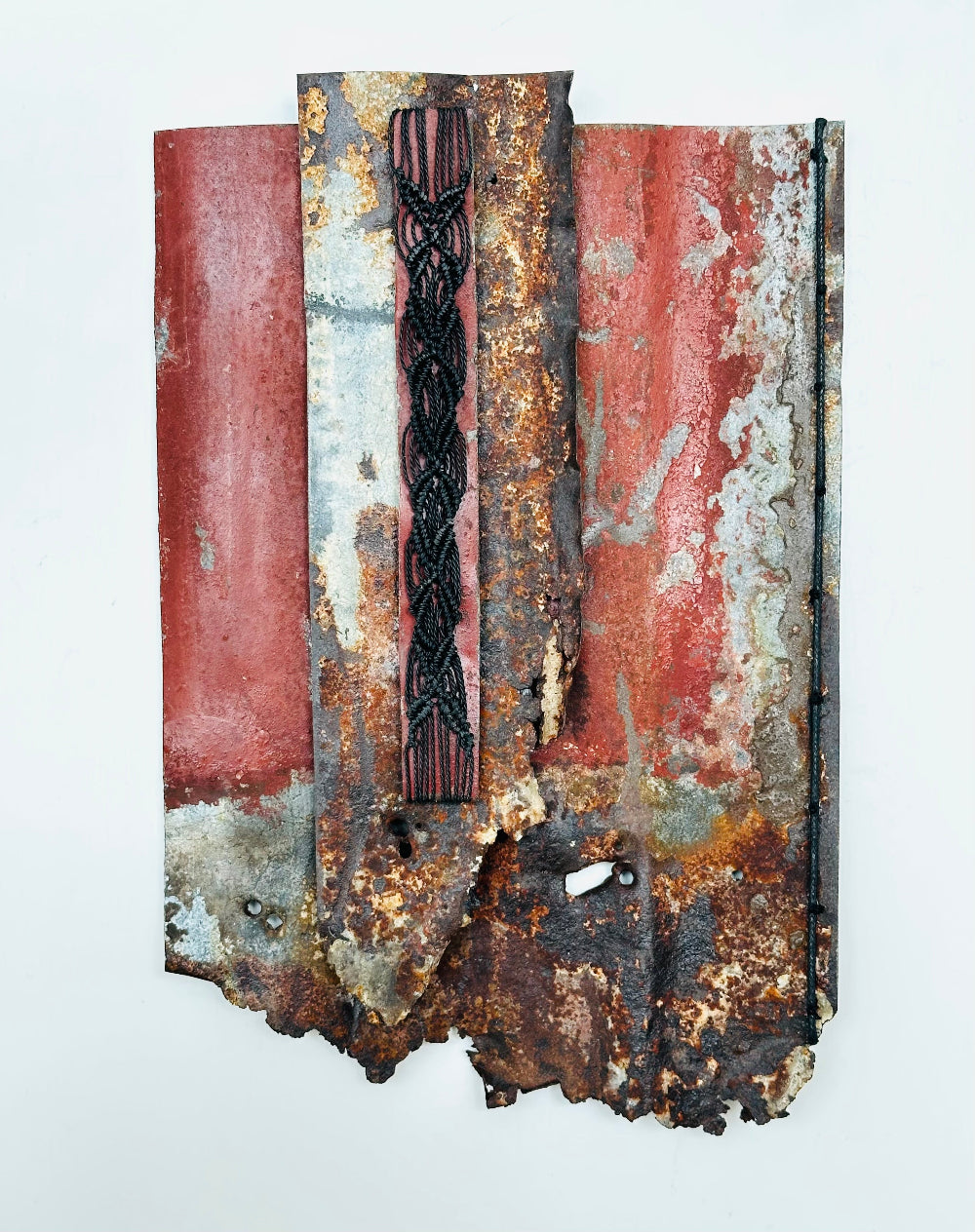 Gilly Sheffield | Past Lives | Rescued Corrugated Iron | Sculpture| Turua Gallery 