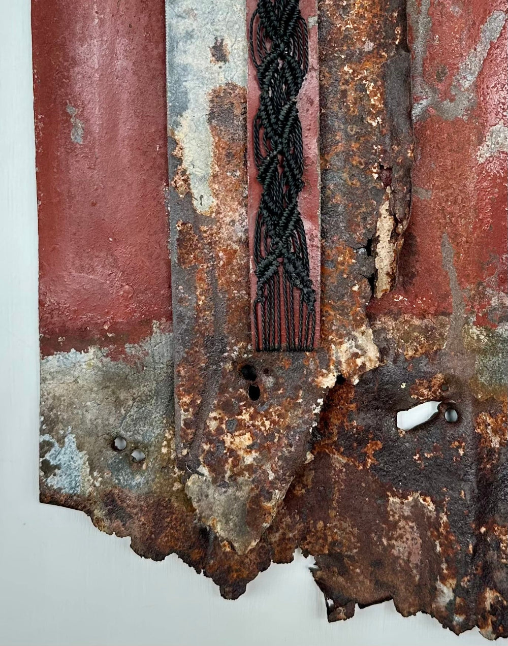Gilly Sheffield | Past Lives | Rescued Corrugated Iron | Sculpture| Turua Gallery 