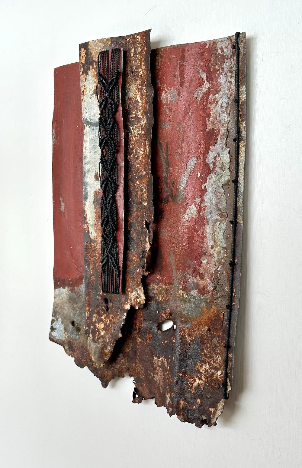 Gilly Sheffield | Past Lives | Rescued Corrugated Iron | Sculpture| Turua Gallery 