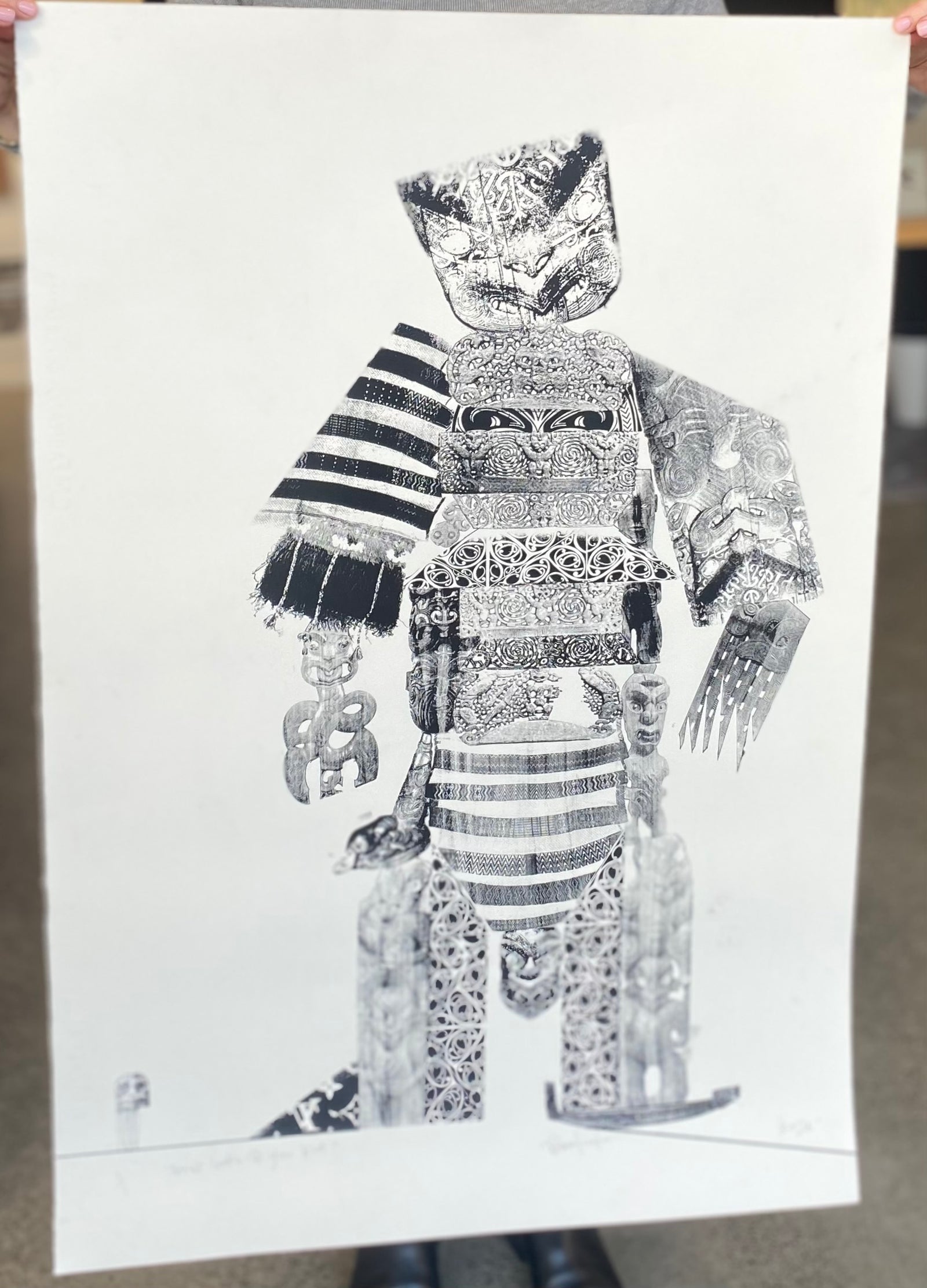 Heru's Lookn @ U Kid | Paora Tiatoa | Multi-Pass Print | Limited Edition | Turua Gallery