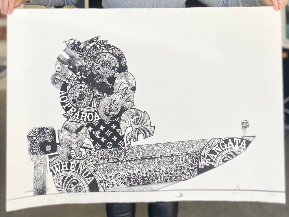PING-EEE-TIKKEEE | Paora Tiatoa | Multi-Pass Print | Limited Edition | Turua Gallery