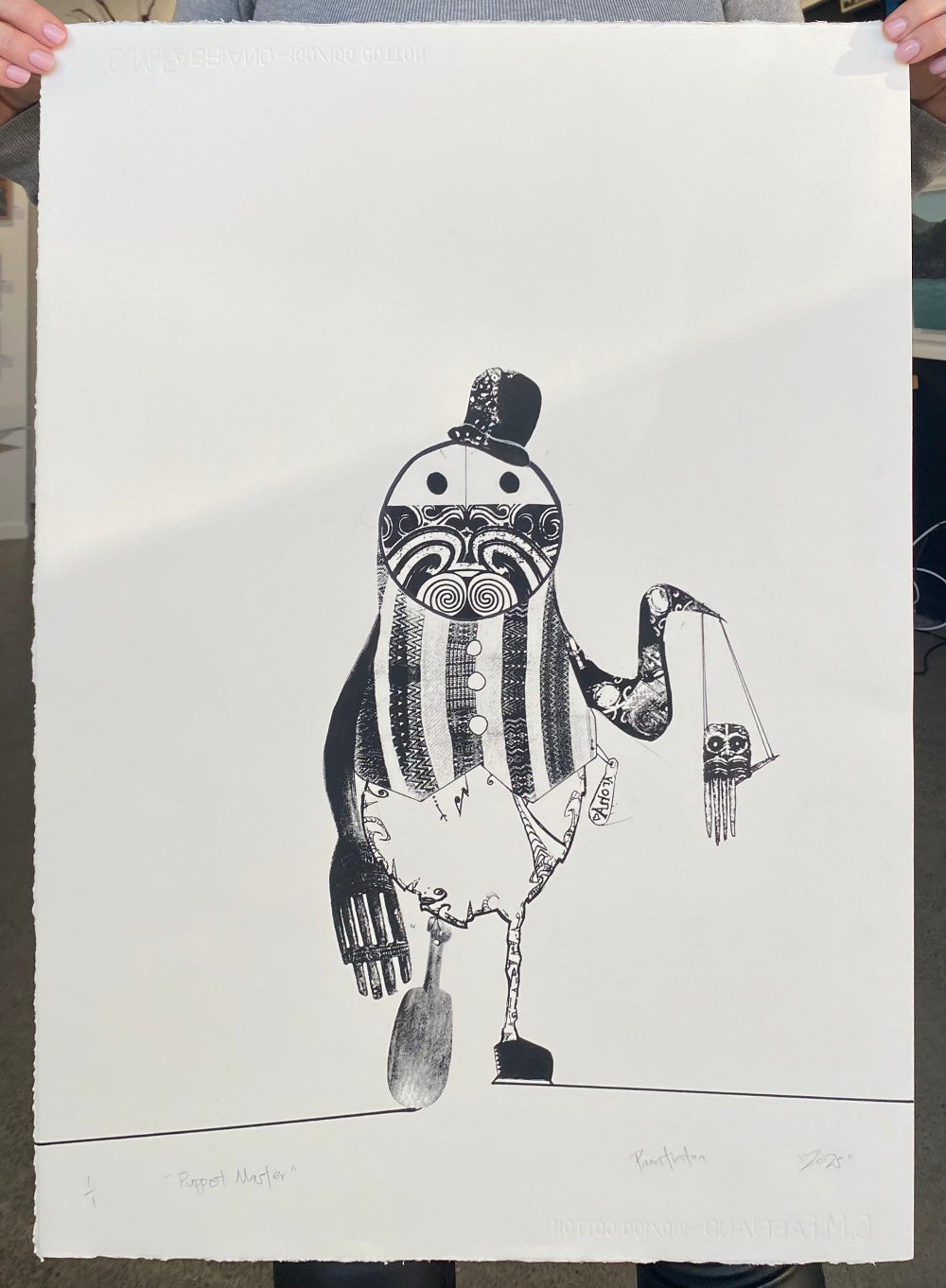 Puppet Master| Paora Tiatoa | Multi-Pass Print | Limited Edition | Turua Gallery