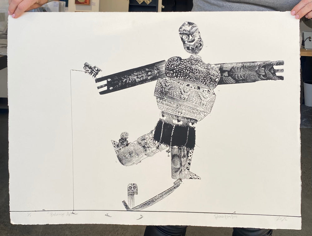 Balance Act, Paora Tiatoa, Limited edition (1/1) multi-pass screen print