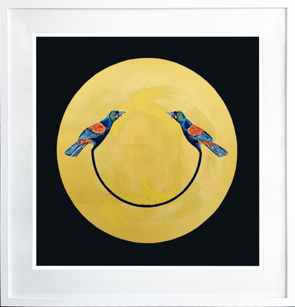 In Two Minds - Breaksea Yellow, Sam Leitch, Screenprint