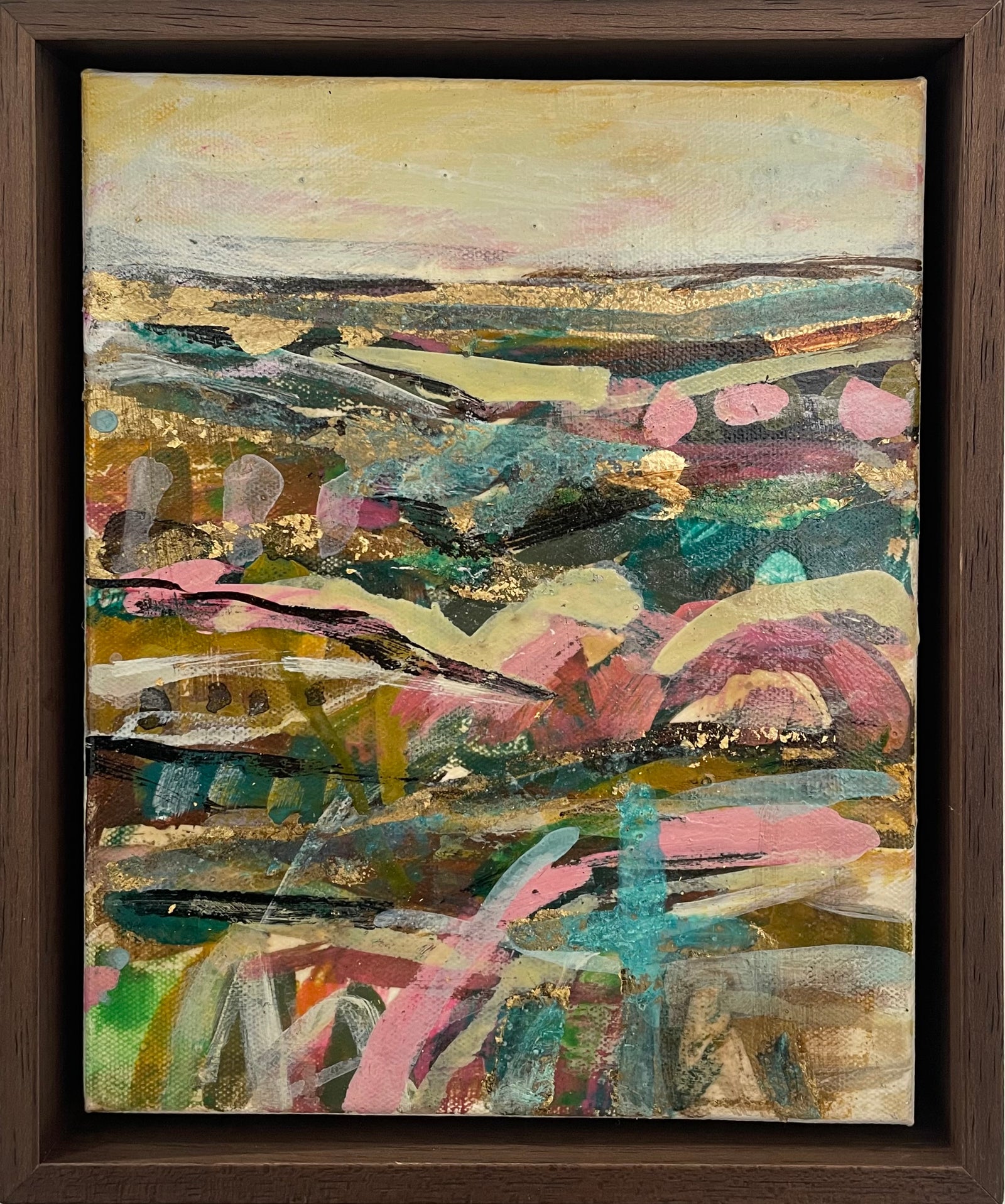 Land Lover Study 3, Jody Hope Gibbons, mixed media painting framed