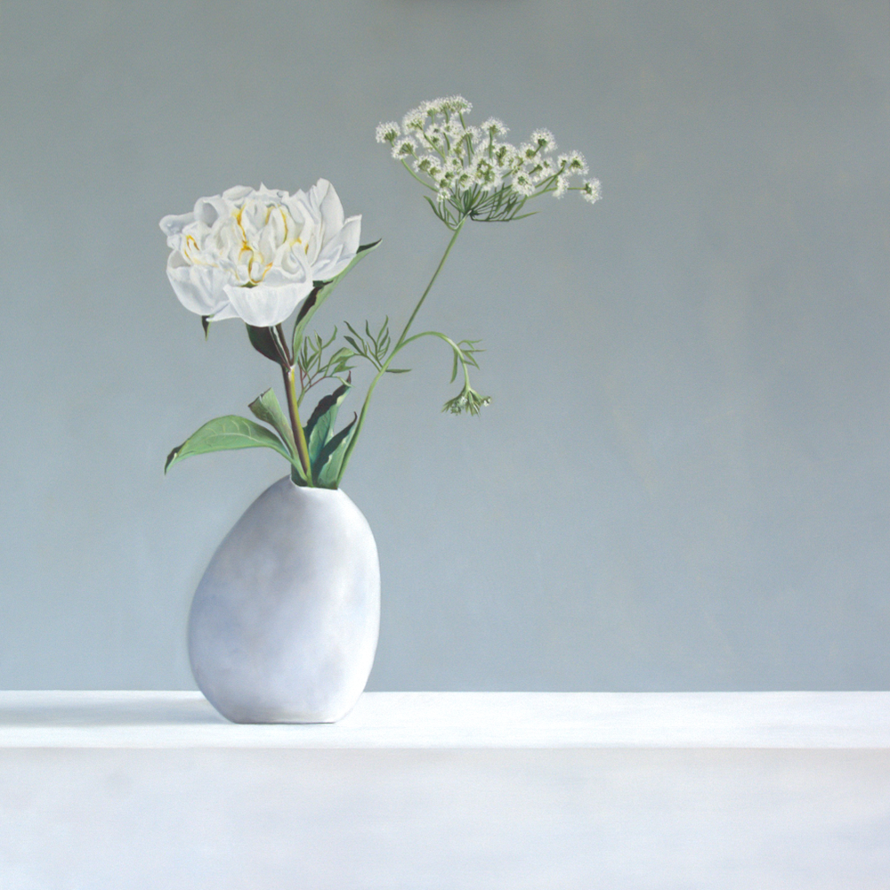 Lee Dewsnap | Asymmetrical Vase & Peony | Homebody Exhibitions | Painting