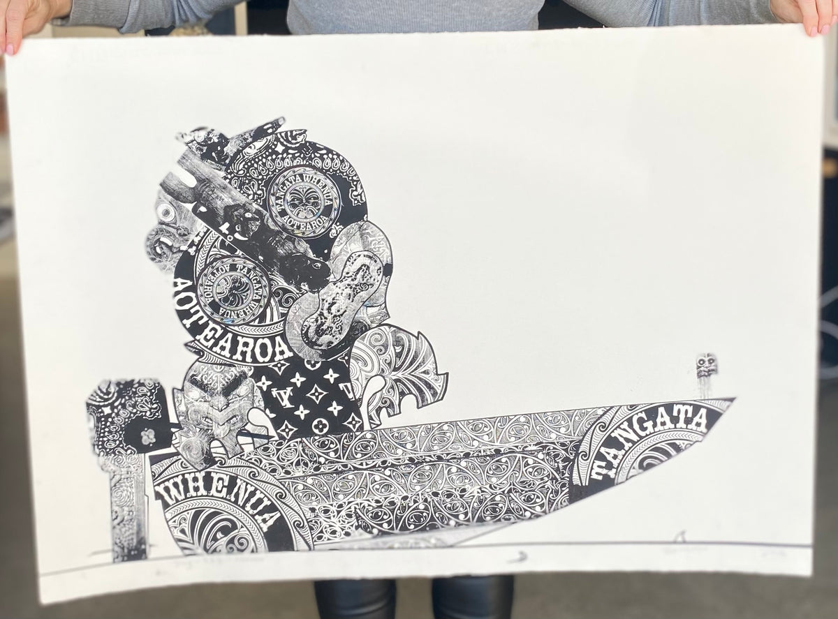 PING-EEE-TIKKEEE | Paora Tiatoa | Multi-Pass Print | Limited Edition | Turua Gallery