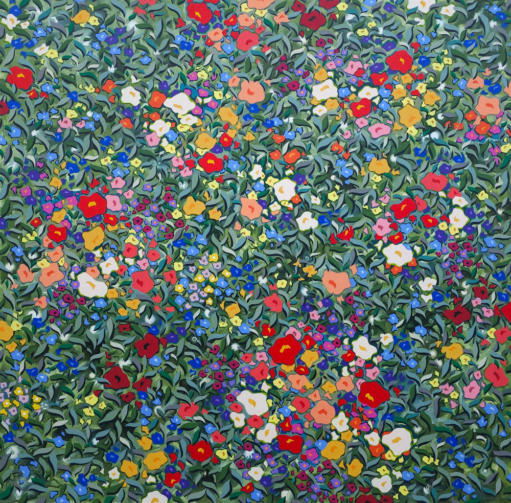 Alicia Beech Acrylic and Ink painting Peppermint 