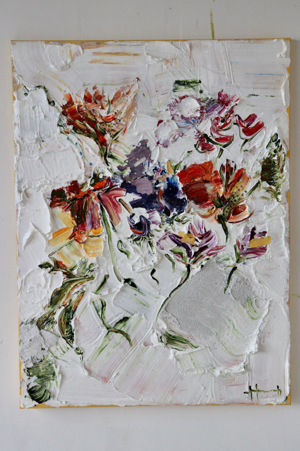 Rainbow Bouquet 01 | Hannah Jane | Turua Gallery | Original Artwork | Floral 