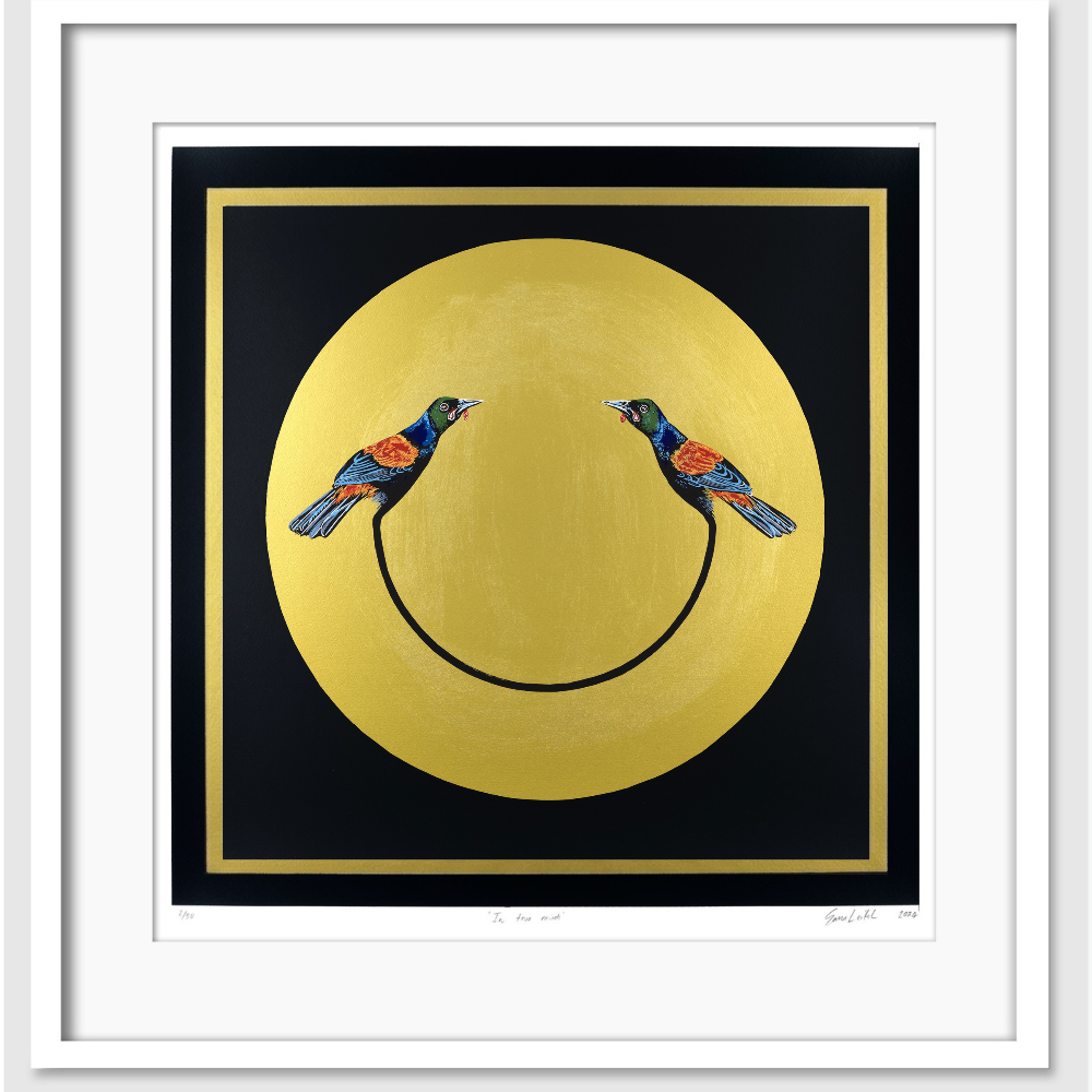 Sam Leitch, In Two Minds- The Golden Square, screen print 