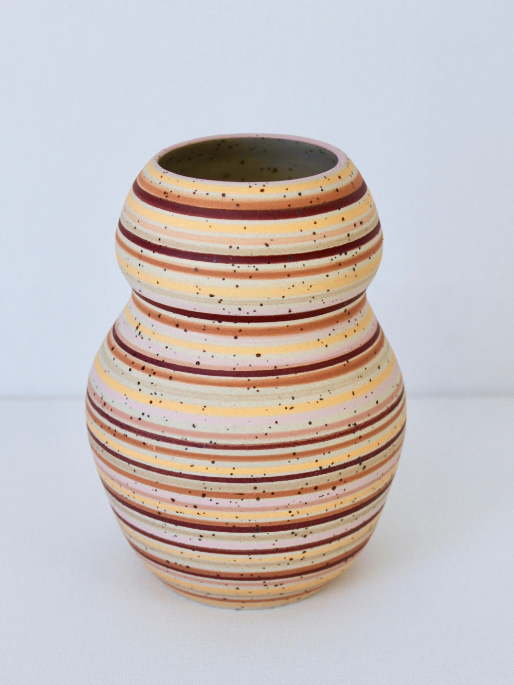 Striped Ceramic Vessel #113, Annie Smits Sandano