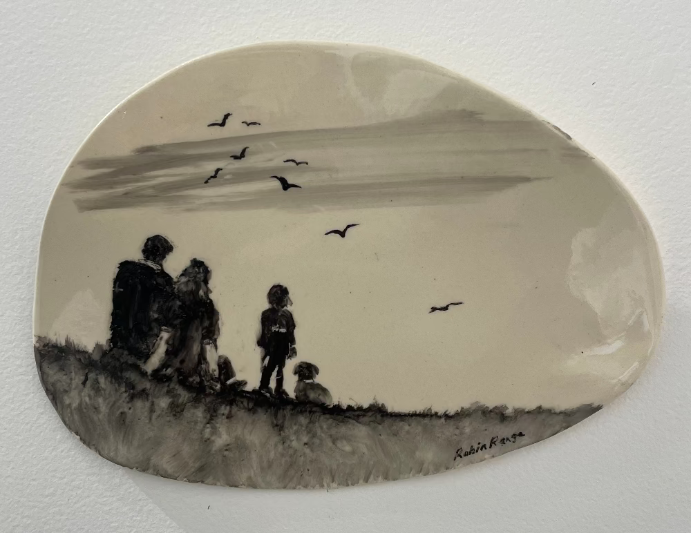 There Is Only One Of Me #238 | Robin Ranga Plaque | Ceramic | Turua Gallery