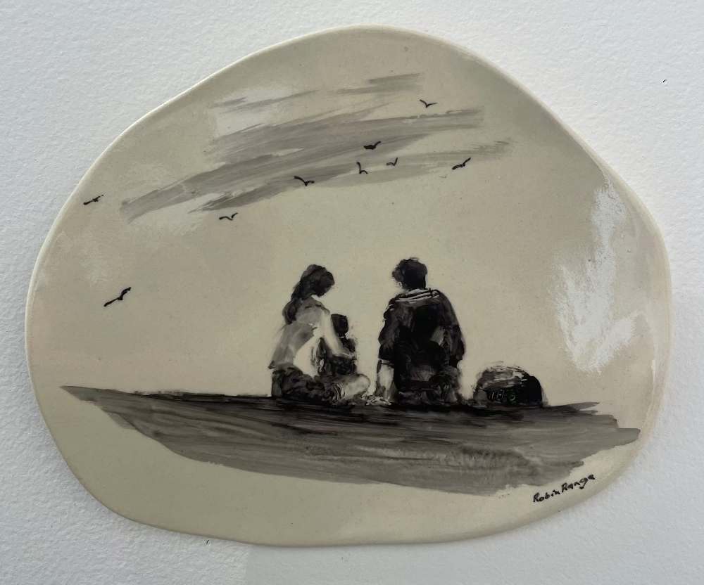 There Is Only One Of Me #239 | Robin Ranga Ceramic Plaque | Turua Gallery