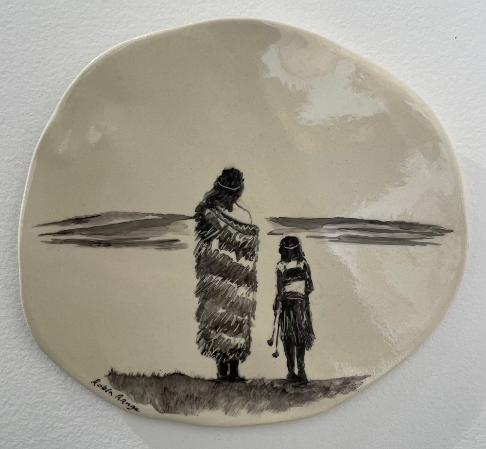 There Is Only One Of Me #241 | Robin Ranga | Ceramic Plaque | Turua Gallery 