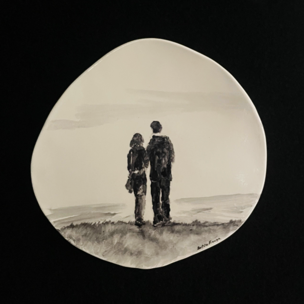 There Is Only One Of Me #234, Robin Ranga, ceramic wall plaque 