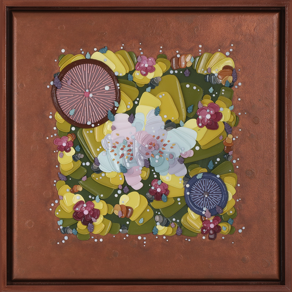 Josh Davison | Daylily Portal - Copper | Original Painting | In Colour Exhibition 2025 | Turua Gallery