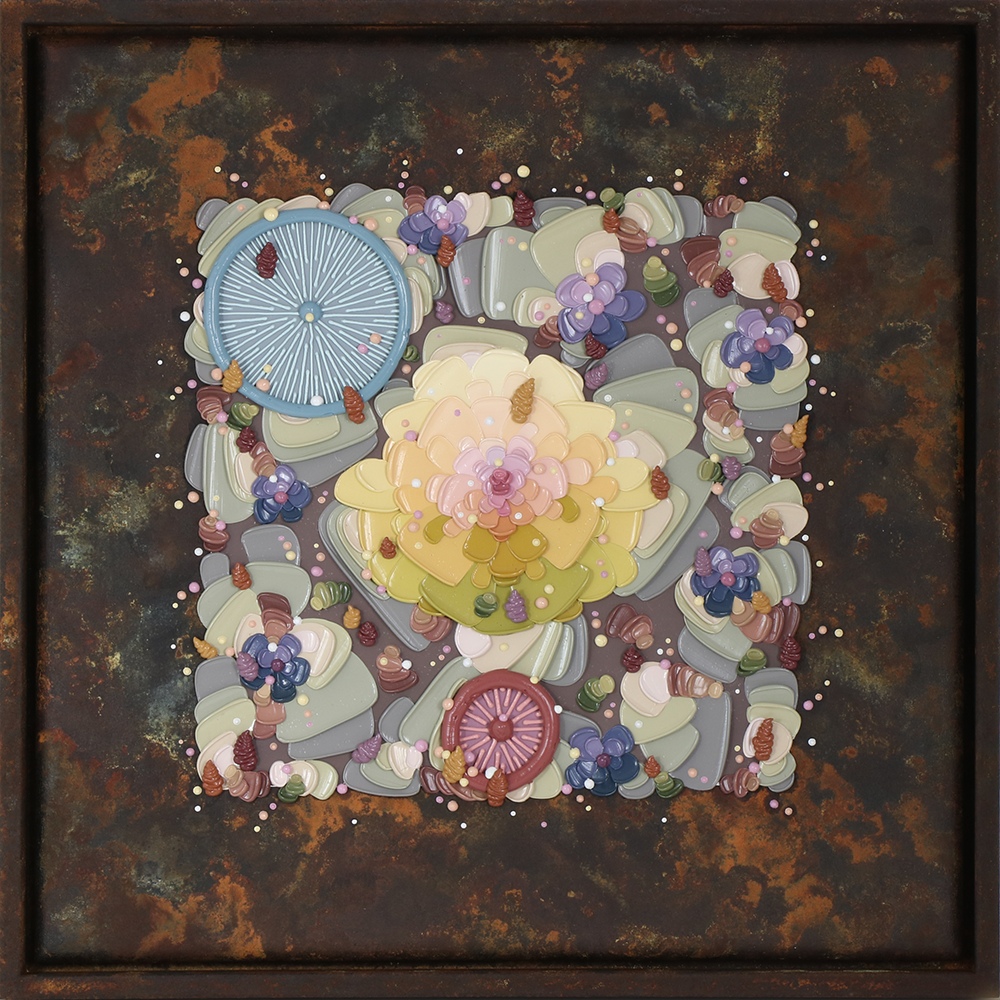 Josh Davison | Marigold Portal - Rust | Original Painting | In Colour Exhibition 2025 | Turua Gallery