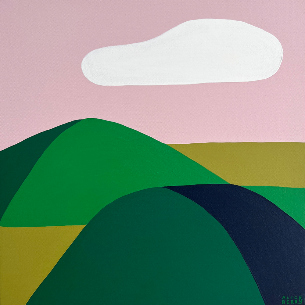 Lets Pause for a Minute Alice Berry Original painting Hip Hip Hooray Exhibition