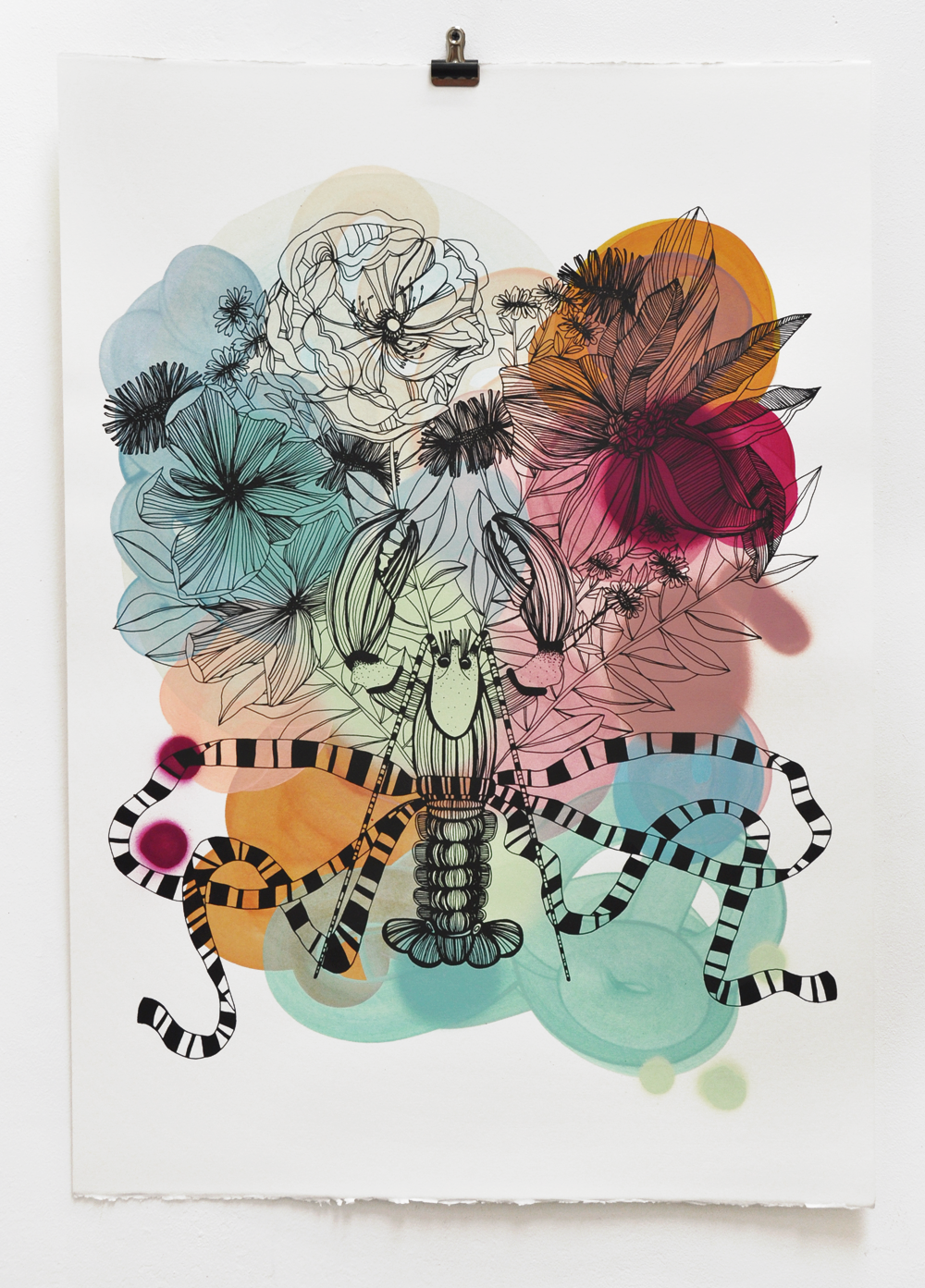 Happy Days 4 Screenprint Annie Smits Sandano Hip Hiip Hooray Exhibition